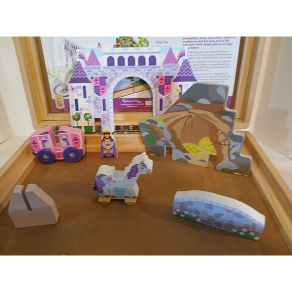 Melissa &Doug Take-Along Kingdom & Case Partial Missing A Few Pieces Super Nice - Picture 8 of 16